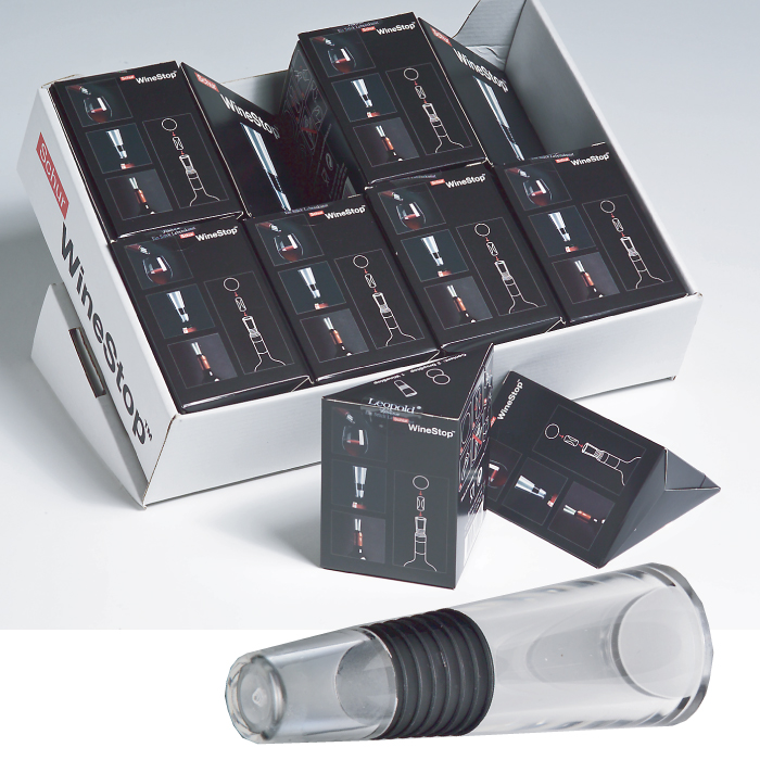 Dropstop met wine stop